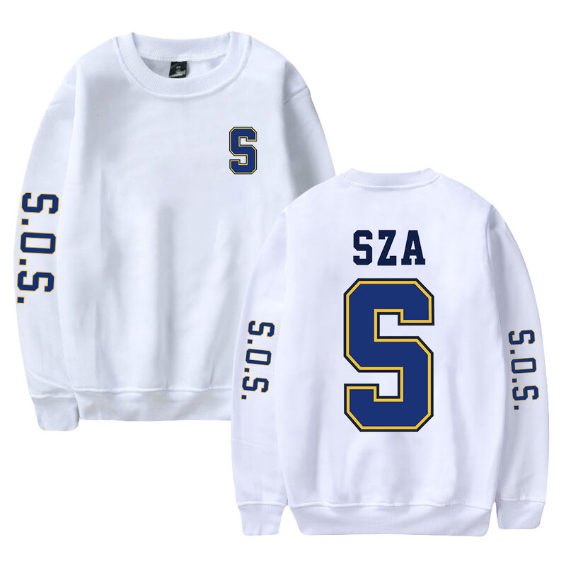 SZA SOS Blind New Album 2023 World Tour Merch Crewneck Long Sleeve Streetwear Men Women Sweatshirt Fashion Clothes