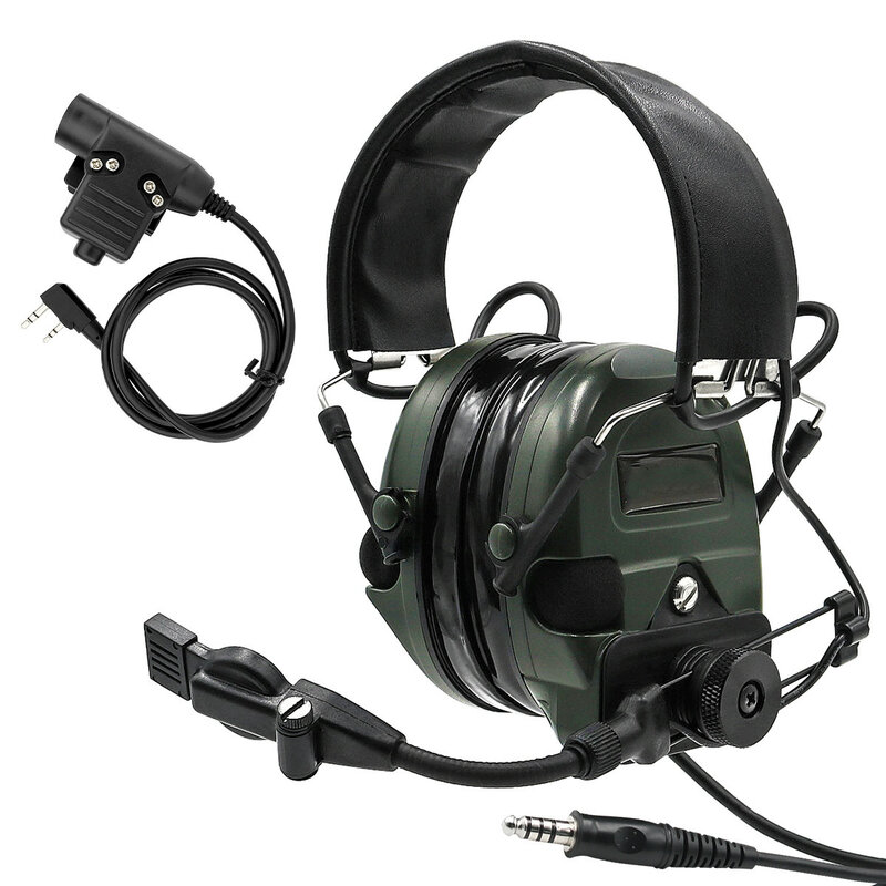 Auriculares tácticos para tiro electrónico, protección auditiva TCIHEADSET LIBERATOR II, antiruido, Pickup Intercom, adaptador de auriculares M87