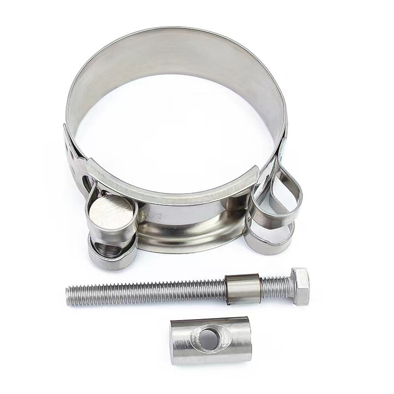 1PCS 304 Stainless Steel Water Pipe Clamp Strengthens European Style Hose Clamp Exhaust Circular Air Water Pipe Clip Sealing