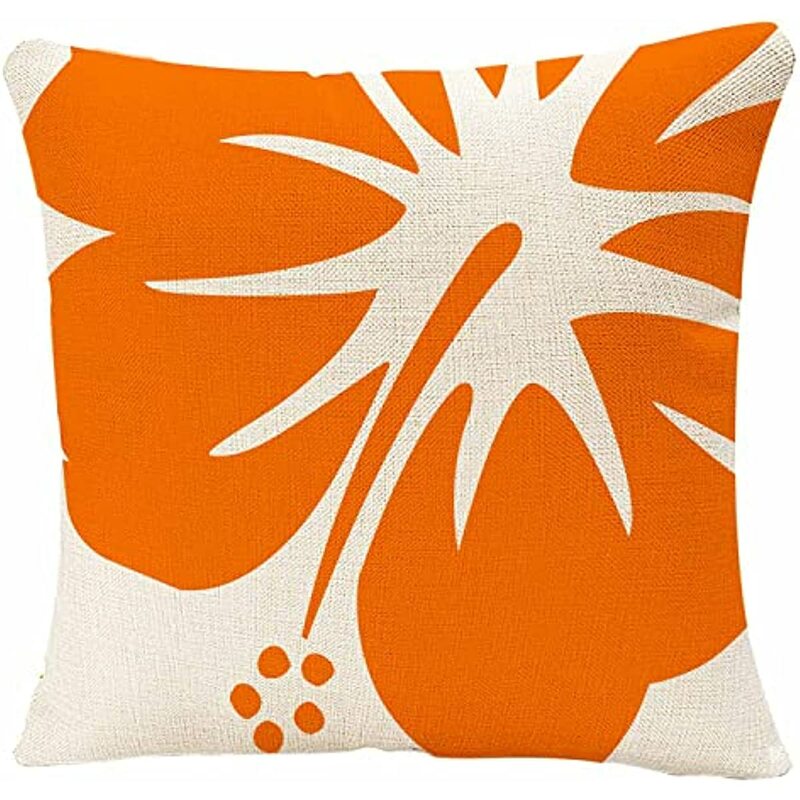 Оранжевые наволочки для диванных подушек, оранжевая подушка для диванной подушки