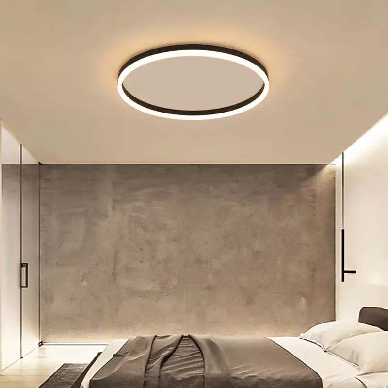 Moderna Circular Lâmpada do teto LED, Dimmable Luz, Interior Luminária, Sala de estar, Varanda, Berçário, Quarto, Home Decor