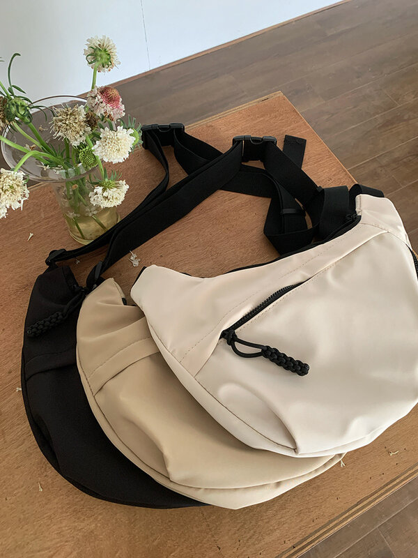 CGCBAG casualowa torebka torba damska o pojemności koreańska moda nylonowa torba typu Cross prosta jednolity, damski torebka na ramię