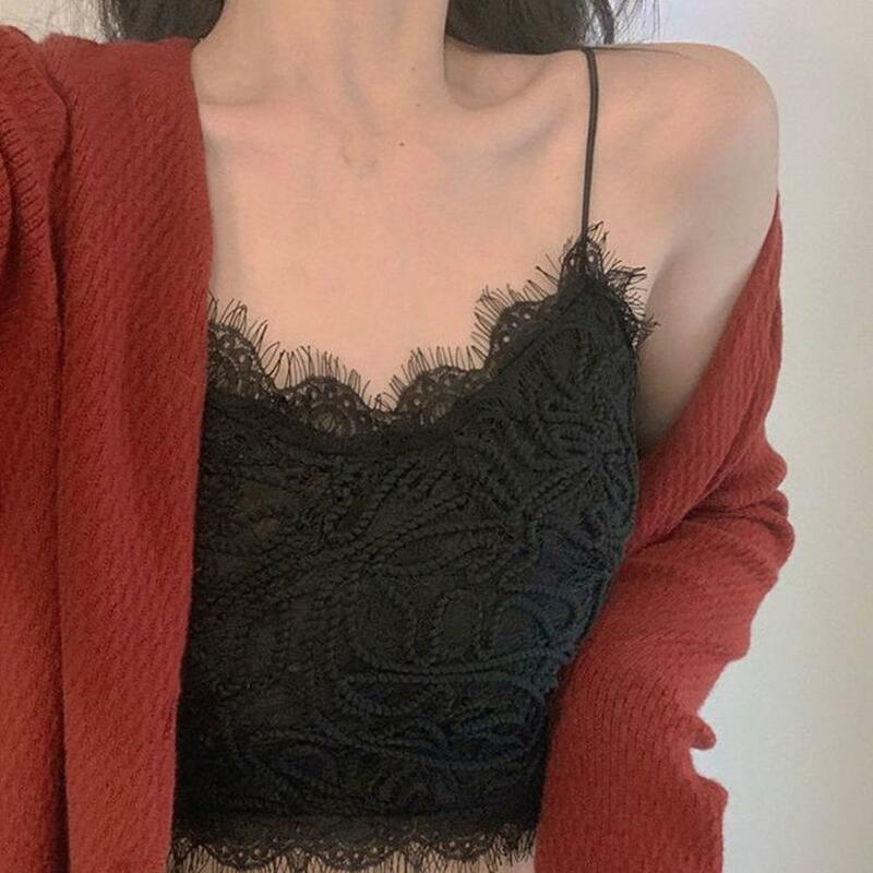 Camisole Mini Cape Womens Summer Spring Transparent Mesh Basic Long Sleeve Top Mock Neck Solid Color Embroidered Lace