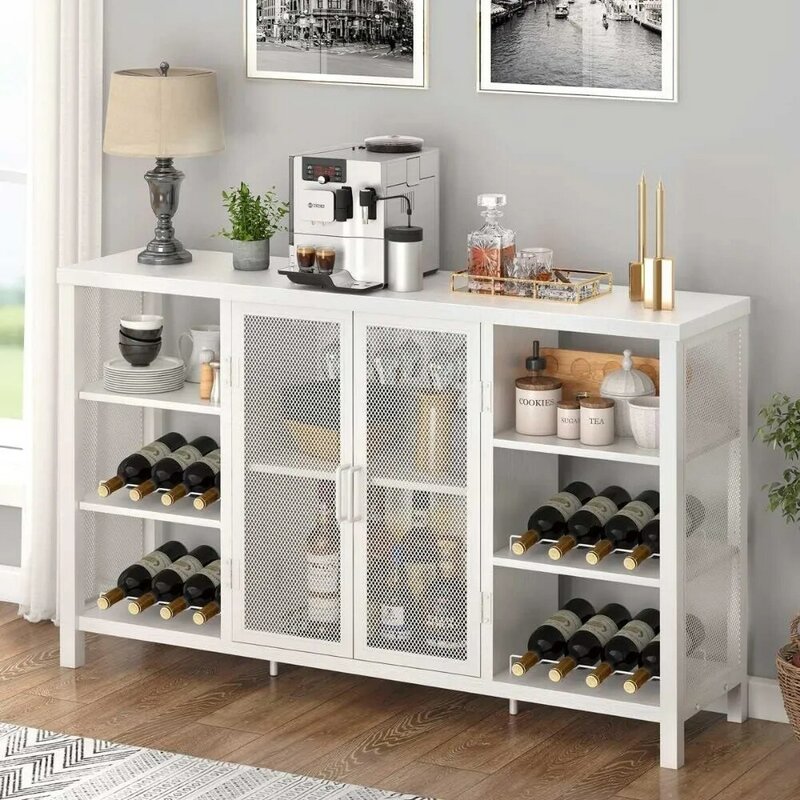 خزانة بار نبيذ FATORRI للمشروبات الكحولية والنظارات ، خزانة قهوة صناعية ، خزانة جانبية للمزرعة والبوفيه