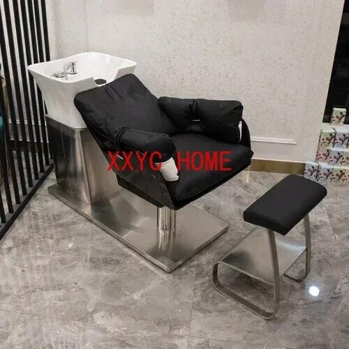 Do salonu fryzjerskiego do mycia włosów krzesło fryzjerskie łóżko ergonomia salon fryzjerski krzesło fryzjerskie kosmetyczny komfort Sillas meble QF50SC