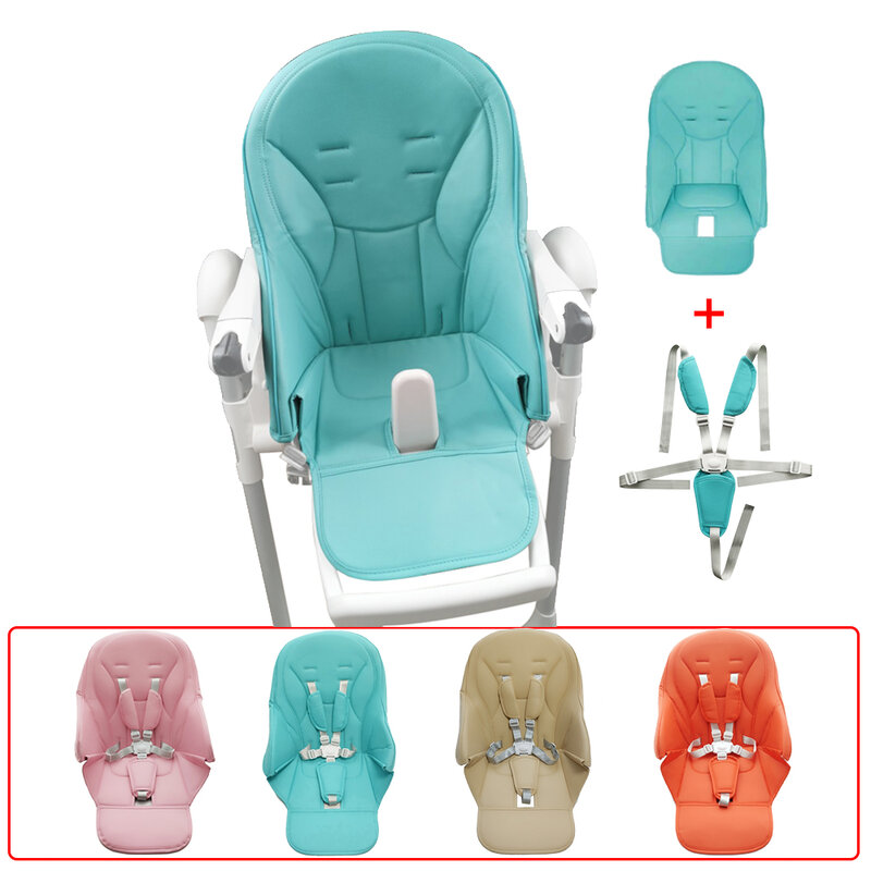 Cojín de cuero PU para silla de bebé, reemplazo de silla de alimentación de bebé, accesorios de silla de alta altura para Prima Pappa Peg Perego Siesta Zero 3 Aag Baoneo