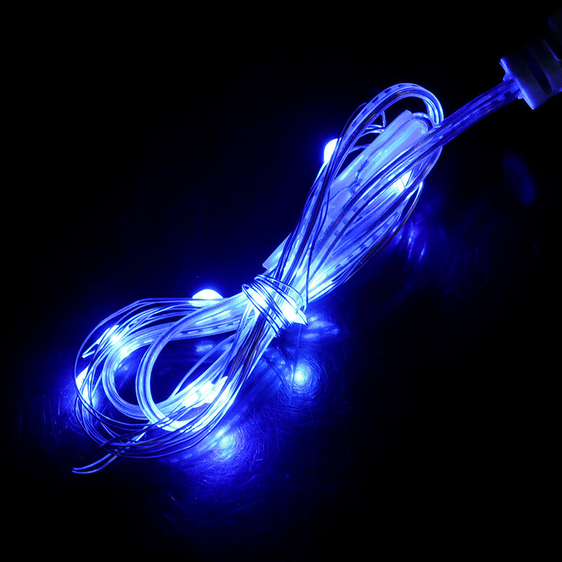 Impermeável LED String Lights, Copper Wire, Guirlanda Light, Fairy Lights para o Natal, Decoração de festa de casamento, USB, 10 LEDs, 1PC, 1PC