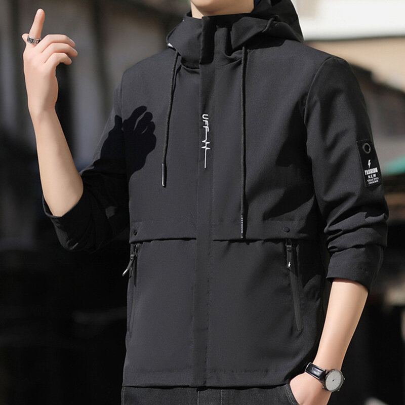 Новая модная мужская куртка на молнии и пальто, куртка для улицы, повседневная одежда, уличная одежда