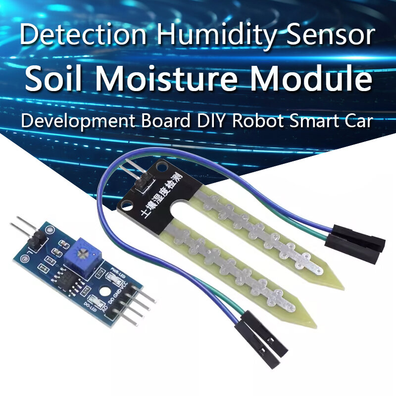 Inteligente Eletrônica Sensor de Umidade do Solo, Detecção Higrômetro, Módulo Sensor de Umidade para Arduino Development Board, DIY Robot, Smart Car