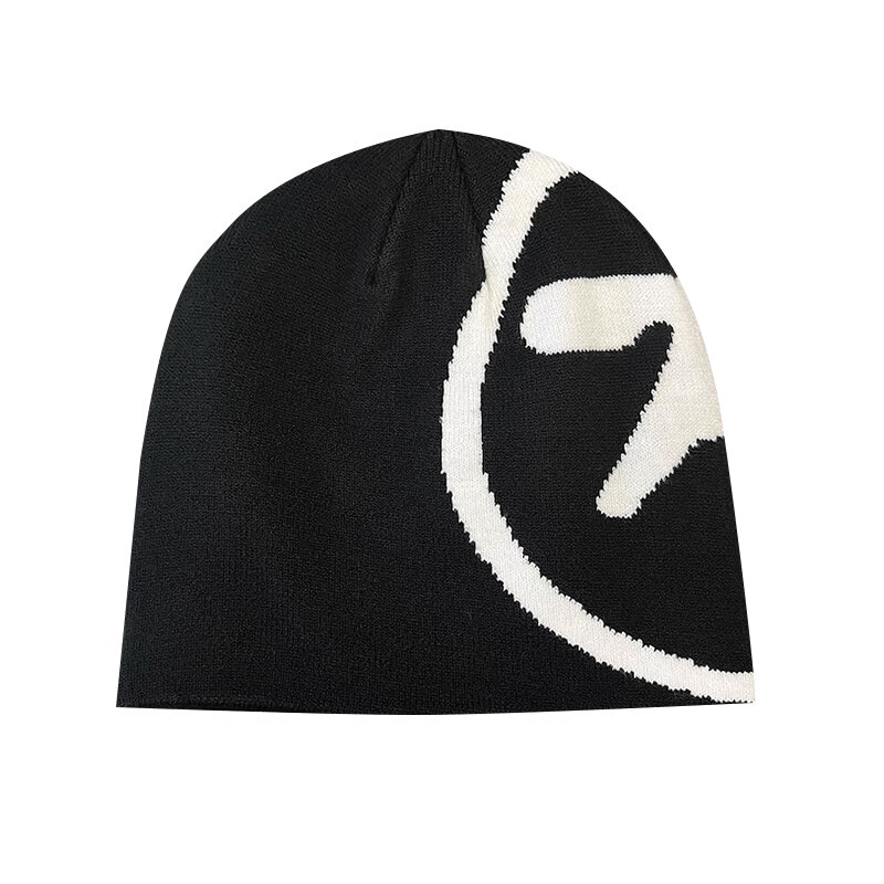 Frauen Hut Strick mützen Aphex Twin Caps für Männer y2k Streetwear Winter mode Pullover Kpop Vintage Goth warmen Hip Hop Unisex