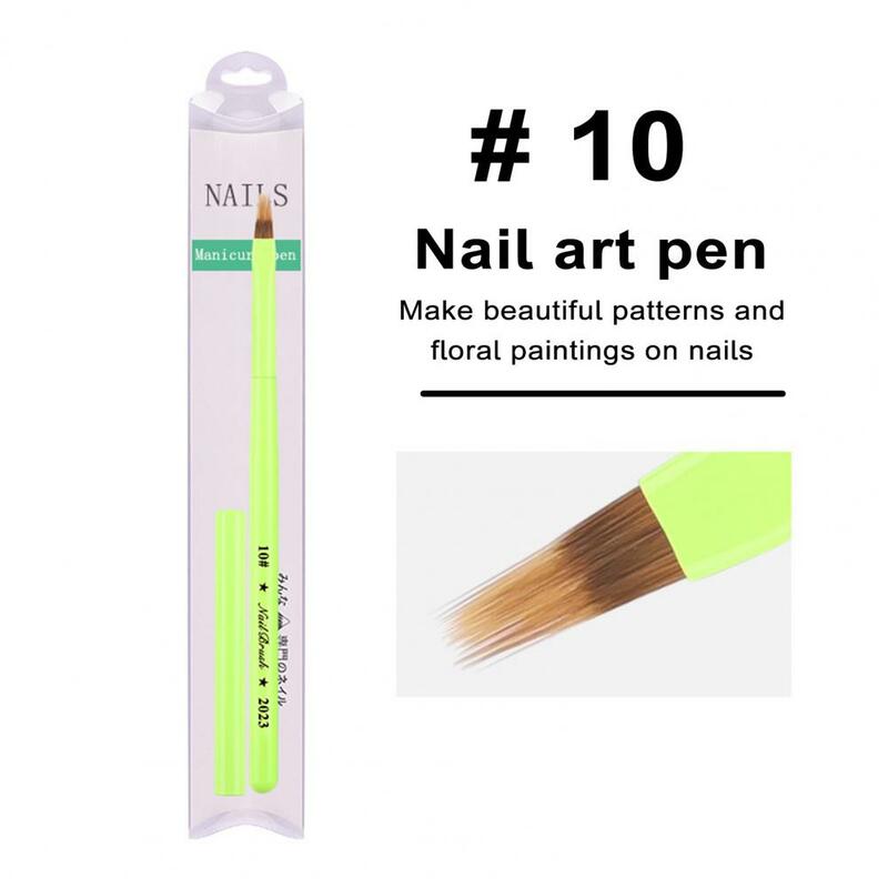 Nail Art Pen Lightweight Uv Manicure Pen Versatile Nail Art Brush for Beautiful Fruit Green Nail Designs Flexible Nail Design