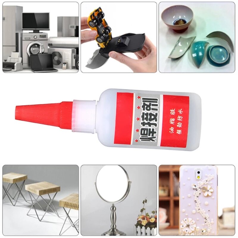 20g Super Glue Oily Welding Agent Oil Glue Sticky Shoes Metal Wood Ceramic Handmade DIY Grease Glue Acrylate Adhesive 500 0.1h