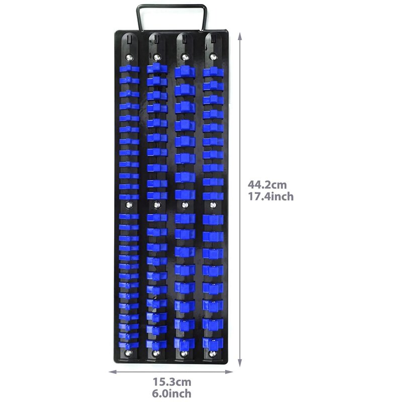 1-teiliger Steckdosen halter, Steckdosen-Organizer-Fach, kann 80 Steckdosen aufnehmen (26x1/4 Zoll, 30x3/8 Zoll, 24x1/2 Zoll).
