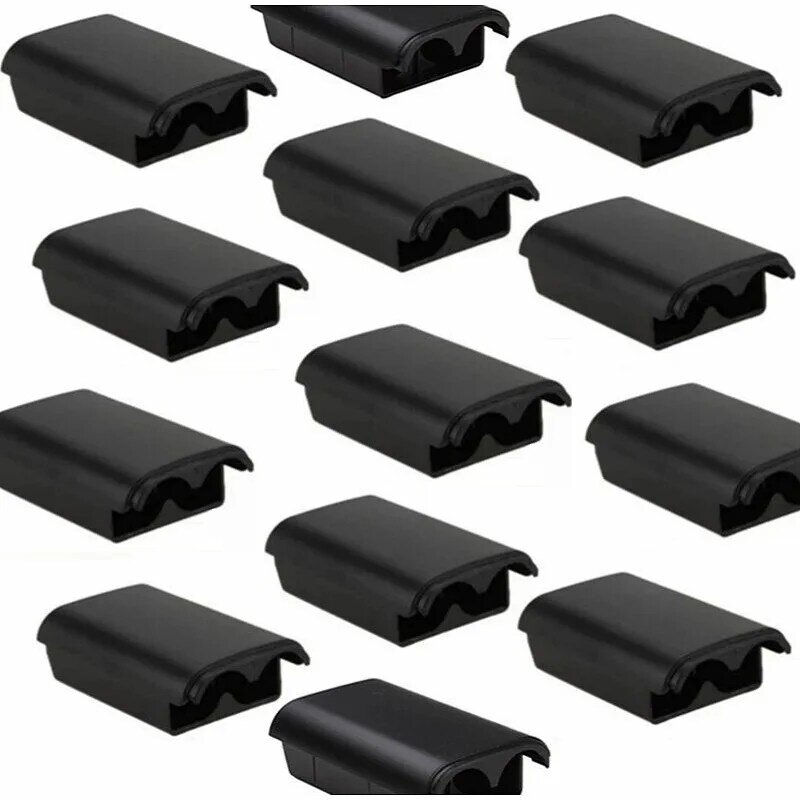 Carcasa trasera de batería AA recargable para Xbox 360, 50/20/10 uds, controlador inalámbrico, nuevos accesorios de juego, blanco negro