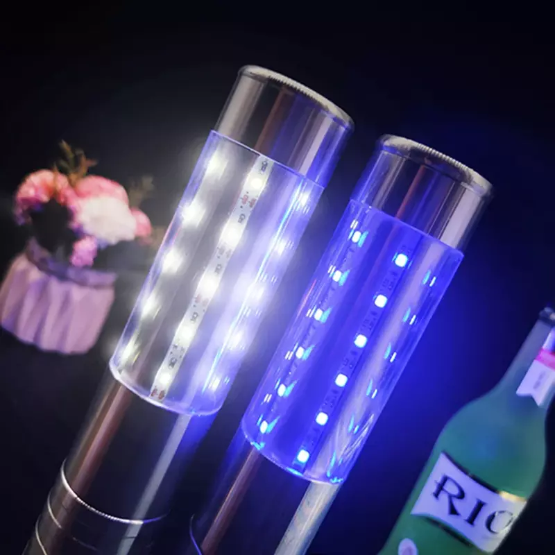 Lampu botol LED sparkler lampu layanan LED strobo tongkat lampu LED yang dapat digunakan kembali botol sampanye Sparklers untuk Bar klub malam konser
