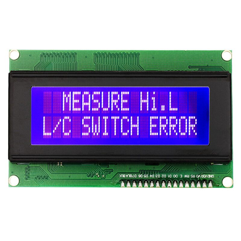 LCD2004 + I2C โมดูลจอแสดงผล LCD 20x4 HD44780 2004A จอ LCD iic/ I2C อนุกรมสายเชื่อมต่อฟ้า/เขียวสำหรับ Arduino