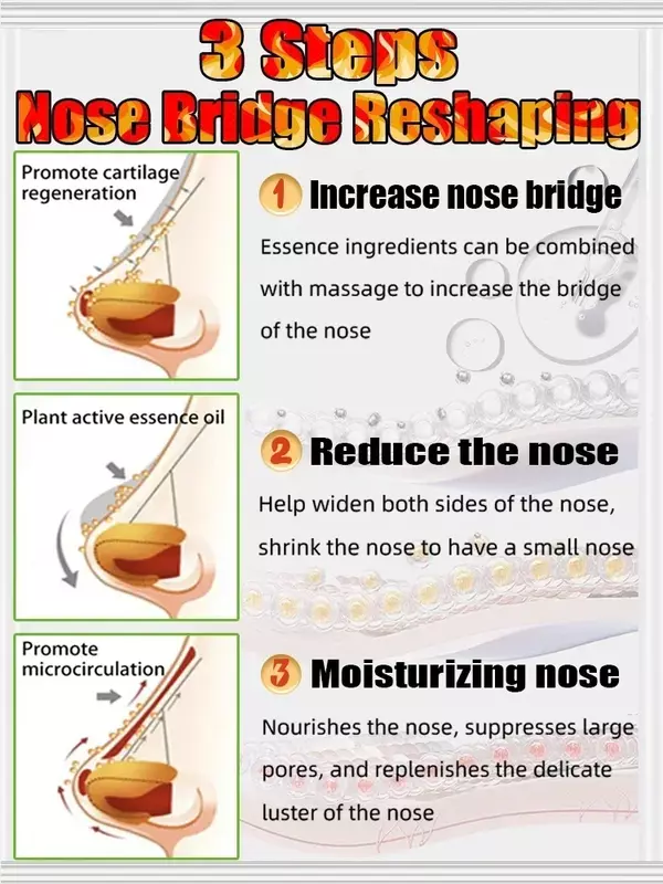 Эфирное Масло для массажа носа, восстанавливающее и увлажняющее Сыворотка для носа, восстанавливающее натуральное средство для красоты лица