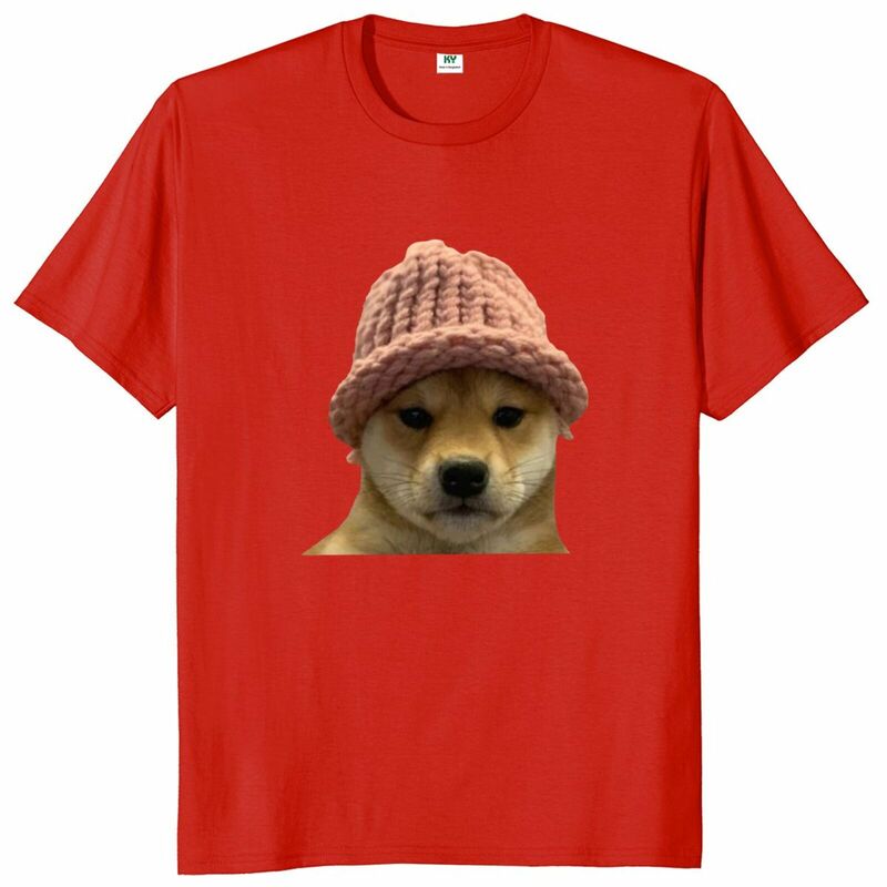 Camiseta con logotipo de Dogwifhat para hombre y mujer, camisa informal de manga corta con diseño de perro Crypto, Meme, Y2k, Geek, 100% algodón, suave, Unisex, talla europea