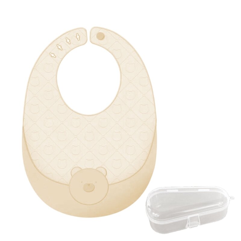 調整可能な防水シリコンよだれかけ、幼児用、折りたたみ式授乳用品