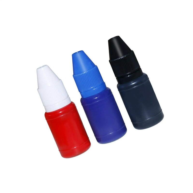 2/3/5 10ml Premium Stamp Refill Ink Bright Color Inking Stamp Oil