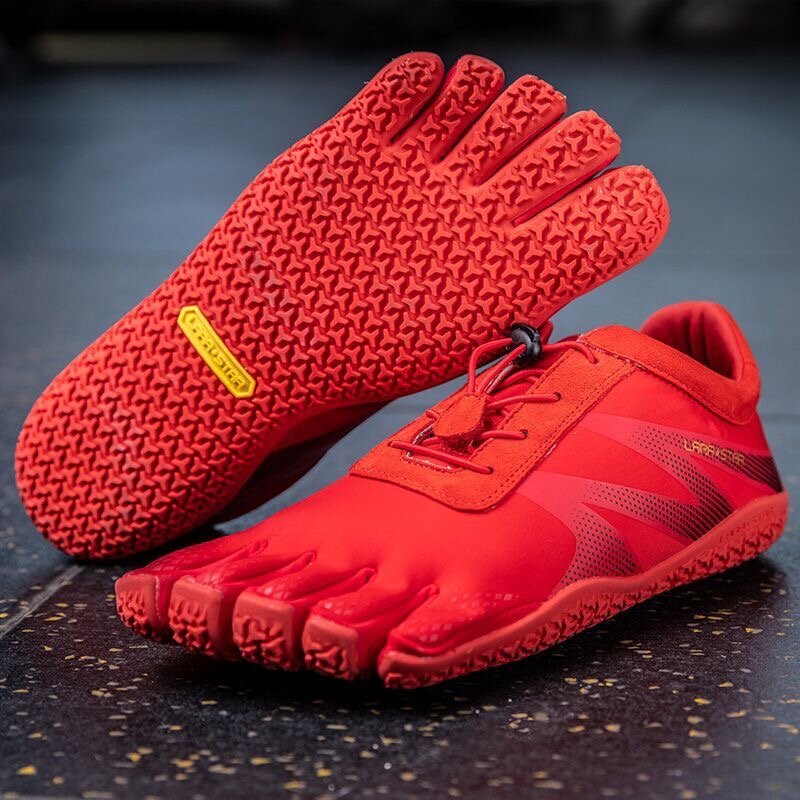 Zapatos profesionales para hombre, calzado de entrenamiento para levantamiento de pesas, color negro y rojo, diseñador de marca, cinco dedos, para gimnasio