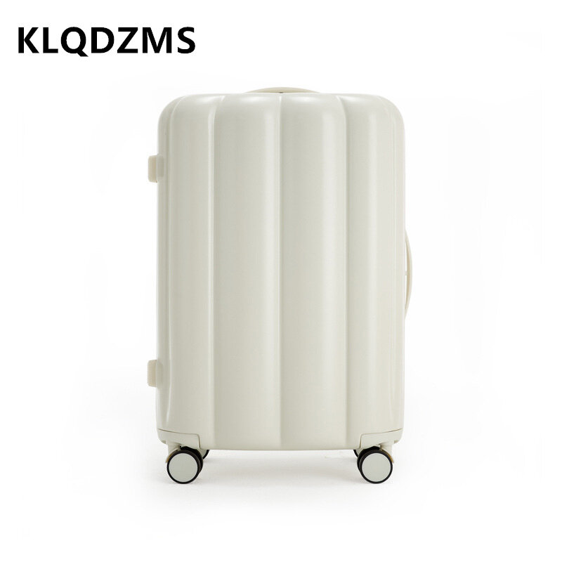 KLQDZMS 20 "24" 26 Cal wysokiej jakości walizka o dużej pojemności pokrowiec na wózek cicha torba na pokład panie z kółkami toczącymi się bagażami