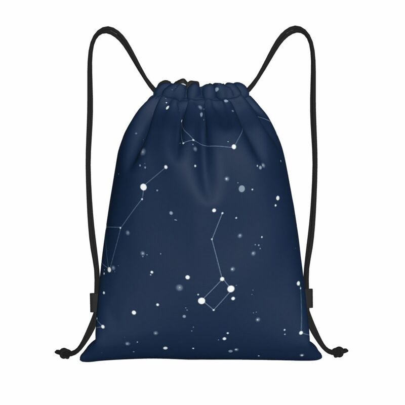 Benutzer definierte Marine Nachthimmel Kordel zug Rucksack Taschen Männer Frauen leichte Raum Galaxie Fitness studio Sport Sackpack Säcke für das Training