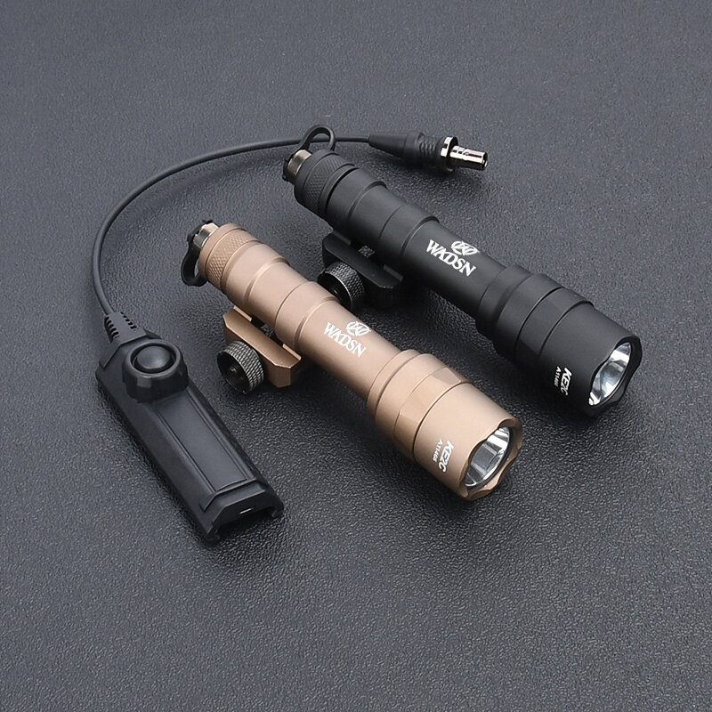 Wadsn M600C M600 M600U airsoft ไฟฉายยุทธวิธีที่มีประสิทธิภาพไฟฉายยุทธวิธีลูกเสือปืนไรเฟิลอาวุธไฟ LED พอดีกับรถไฟ Picatinny 20mm