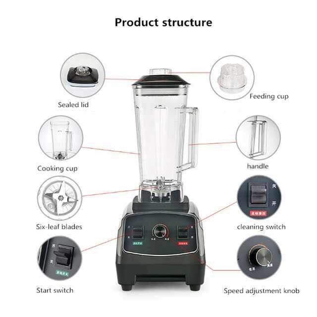 Robot culinaire pour bébé, 2L, mélangeur pour smoothie, gamelle robuste, commercial