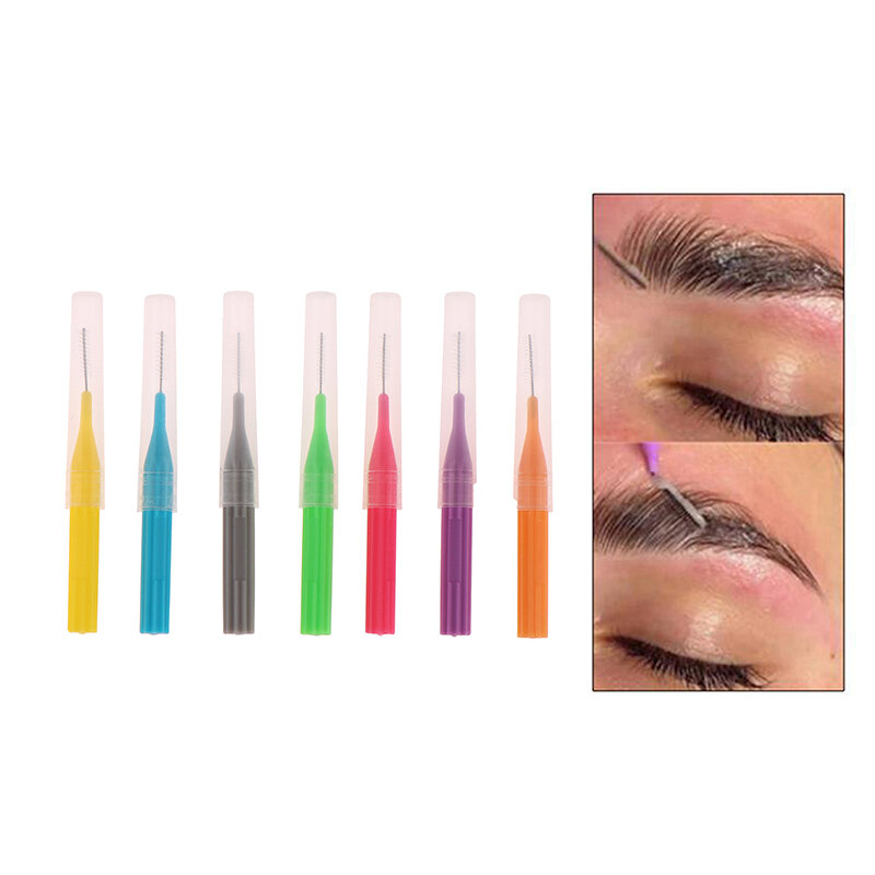 Microcepillo flexible desechable para maquillaje, 10 piezas, aplicador, extensión de pestañas, pegamento, limpieza
