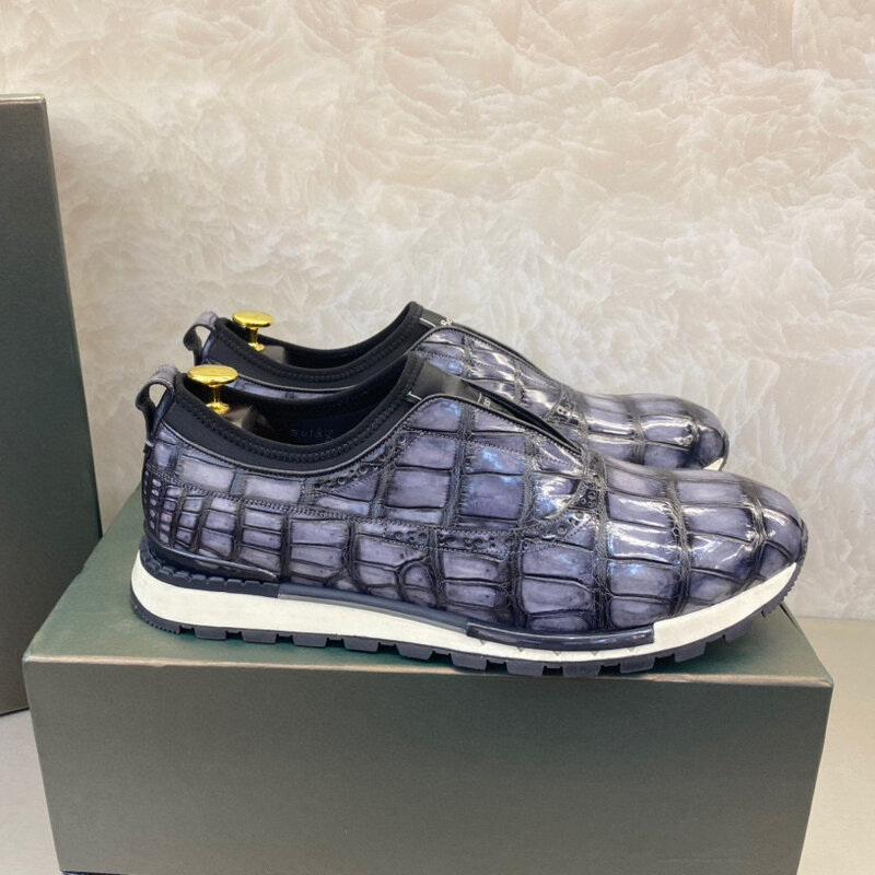 Seetoo-Zapatillas de cocodrilo con neopreno, zapatos informales de negocios, antideslizantes, con muescas, Color personalizado