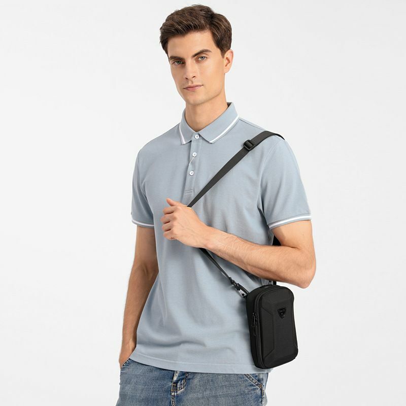 Ozuko EVA-Bolsa Crossbody Impermeável para Homens, Ombro Masculino Messenger Bags, Pequena Bolsa de Embreagem Adolescente de Alta Qualidade, Moda