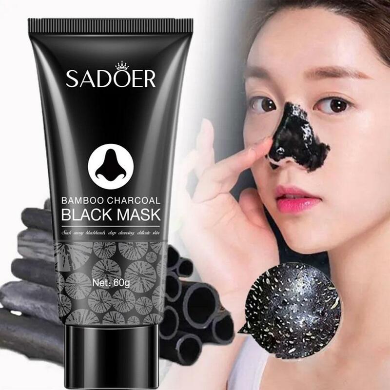 60G Blackhead Remover Black Dots Facial Masks Nose Bamboo Charcoal Point Pimple Anti Acne Spot Face Skin Care Beauty Health