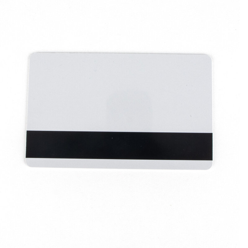 10/20/50Pcs MSR605X MSR606 CR80แถบแม่เหล็ก Hico บัตรพลาสติก ISO ขนาดมาตรฐานพิมพ์ PVC สีขาวการ์ด