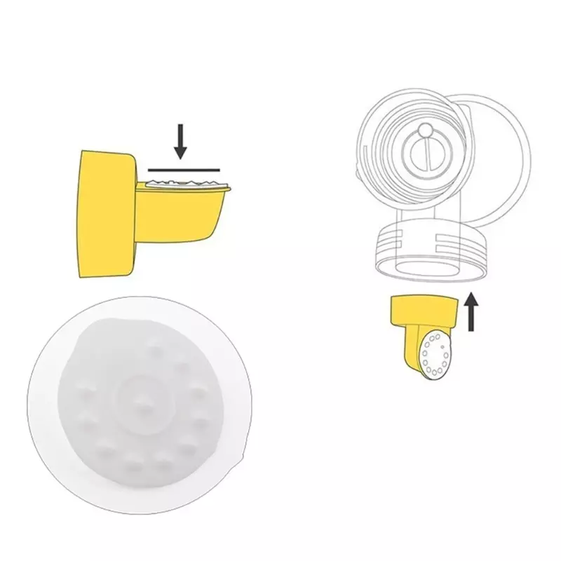 Membrana ricambio per estrattore latte per altalena, accessorio per riparazione mini tiralatte elettrici