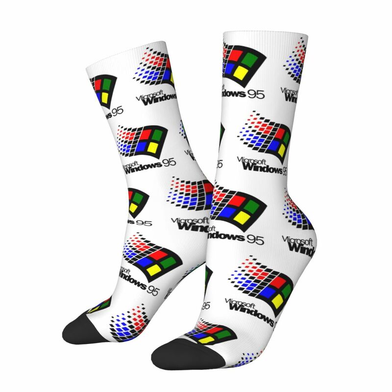 Windows 95 Design Crew Socks produkt dla kobiet mężczyzn przytulne skarpetki