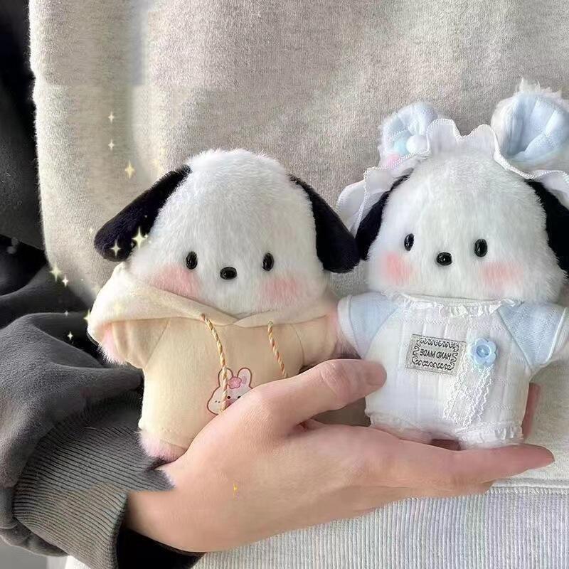 13cm Sanrio Plüsch puppe Spielzeug niedlichen Cartoon Pochacco weichen Plüschtieren Puppe Anhänger Schlüssel bund Schult asche Dekoration Mädchen & Kind Geschenke