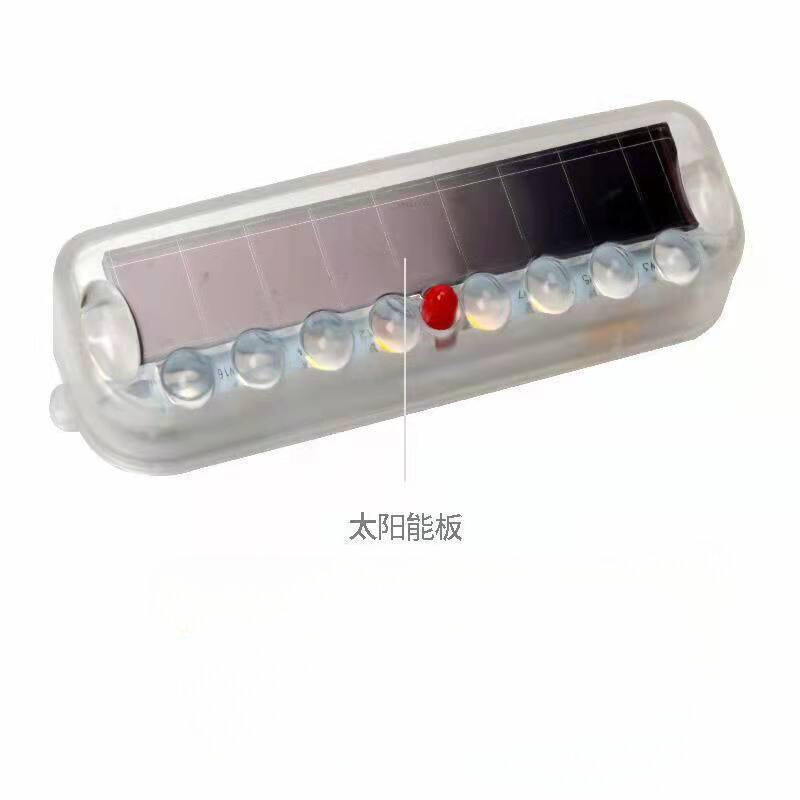 Solar LED Car Anti-Rear-End Colisão Luz, Aviso Anti-Colisão, Fiação Luz Livre, Sensor de Vibração, Piscando Respiração