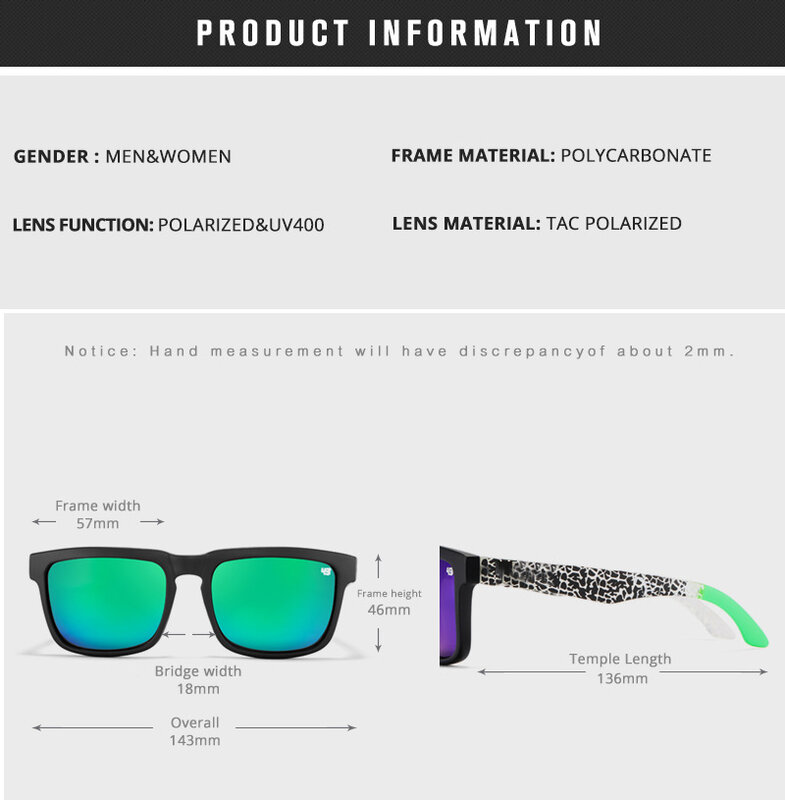 Gafas de sol polarizadas cuadradas Vintage para hombre, gafas de sol polarizadas para viajes al aire libre, Anti-UV, gafas de sol de verano, gafas de espejo, gafas de conducción masculinas, UV400