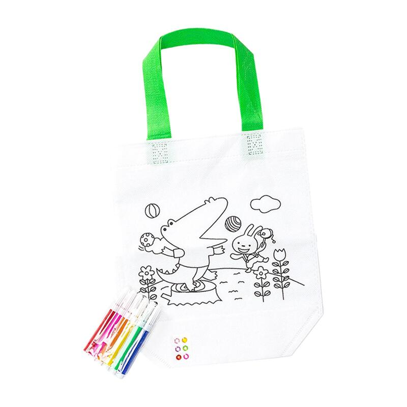 Saco Reutilizável Goodie para Crianças, DIY Coloring Party Gift, Art Classes