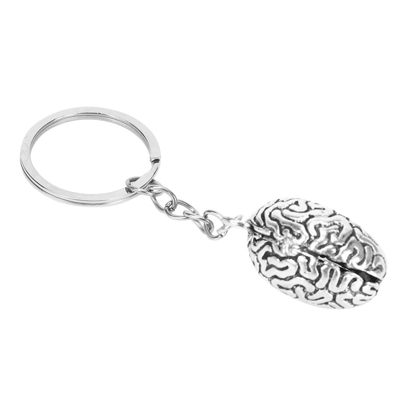 Hot ttkk 3x Gehirn Schlüssel bund Legierung Smart Brain iac iq Schlüssel ring Anhänger Kette Medizin Mensch