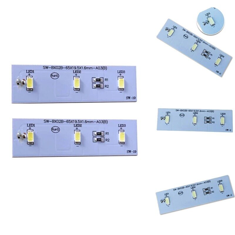 Geladeira LED Light Bar, peças do congelador, ZBE2350HCA, SW-BX02B, 1Pc