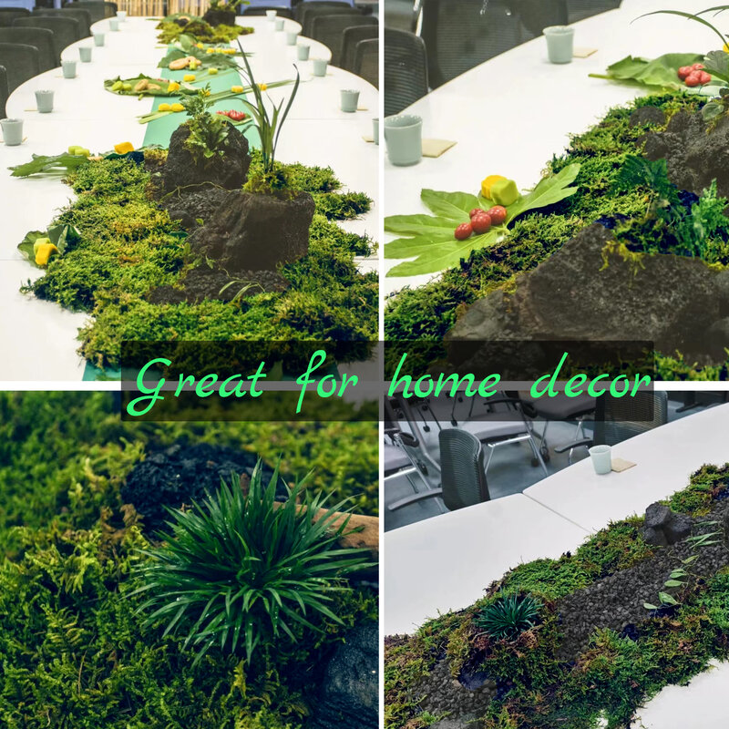 Musgo Artificial verde para plantas en maceta, maceta de orquídeas, mezcla de turba, poste artesanal