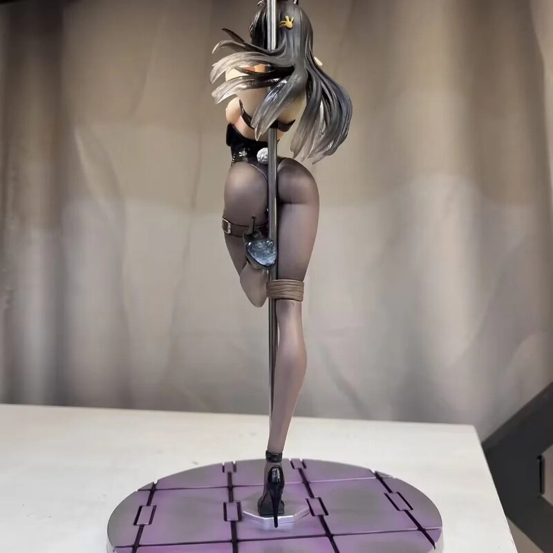 Sakurajima Mai Sexy Bunny Girl Handles Amovible Pole, Figurine d'anime, Collection Model Butter Toys, Cadeau, 35cm