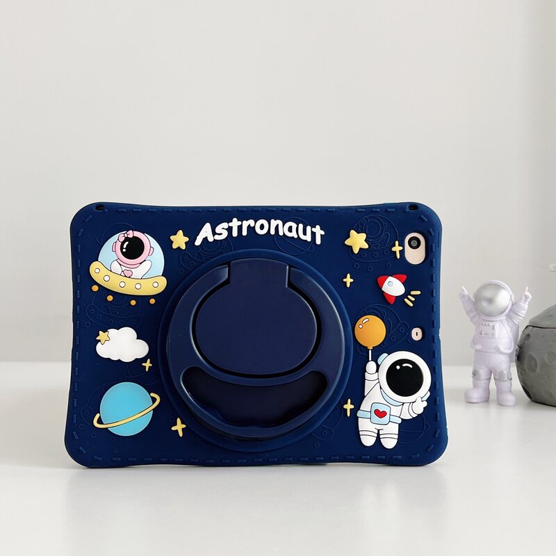 Astronot anak, sarung Tablet dudukan untuk Samsung Galaxy Tab A9 Plus SM-X210 A8 10.5 SM-X200 X205 S6 A7 10.4 T500 T507 Lite 8.7 T220