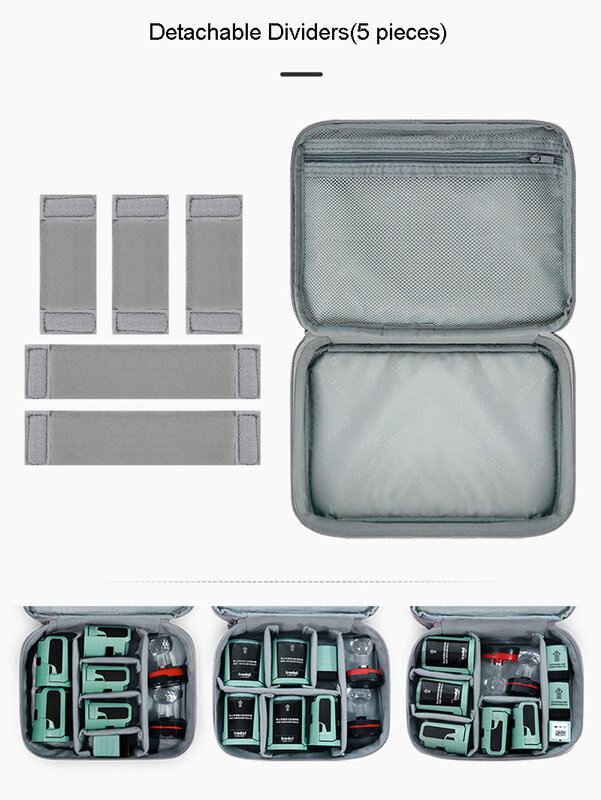 Dual Stamps Storage Organizer Bag Finance Office Document Organizer Case  Double Layers Accountant Bag Seals Box