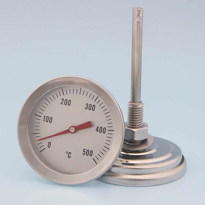 الفضة العملي مقياس حرارة للمطبخ لحظة قراءة الحرفية الفولاذ المقاوم للصدأ المطبخ الغذاء الطبخ القهوة الحليب مزبد ميزان الحرارة
