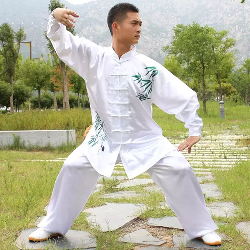Chinês tradicional Tai Chi Kung Fu Uniformes para Crianças e Adultos, Cetim Performance, Trajes de Dança, Ginástica Matinal Wushu Suit