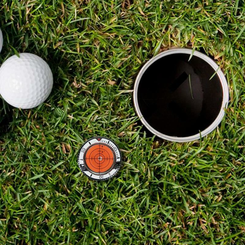 Marcador de pelota de Golf de nivel, sombrero de Golf, Clip de marcador de pelota con alta precisión, seguro Putt Pro, Ayuda de lectura verde, Burbuja de estilo de Chip de póquer