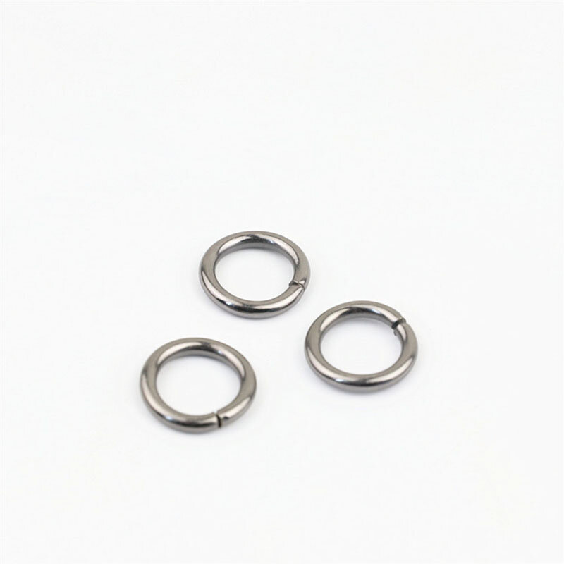 100 pz 13mm non saldato ferro O anello fibbia chiusa anello in metallo portachiavi anelli borsa fai da te parte accessori Hardware